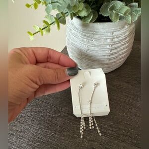 Rhinestone dangle earrings set